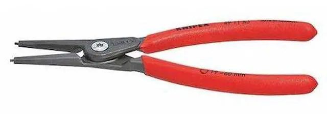 Alt view image 2 of 2 - 8-1/4" Precision External Circlip Pliers, Plastic Grip KNIPEX 49 11 A3