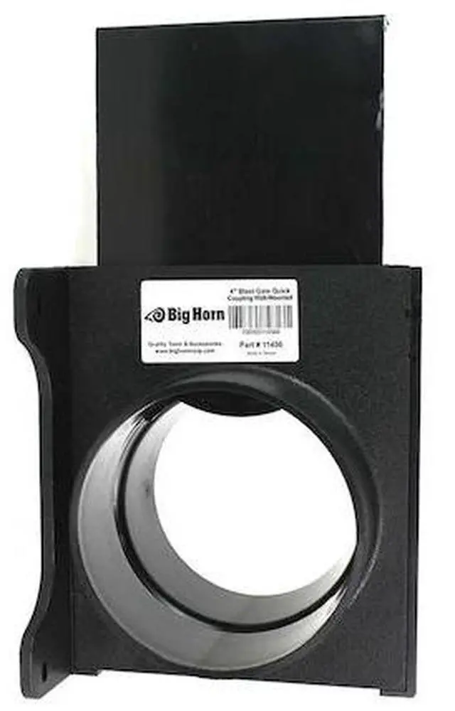 Main image of BIG HORN 11456 4-Inch ABS Plastic Wall Mounted Blast Gate with One Quick