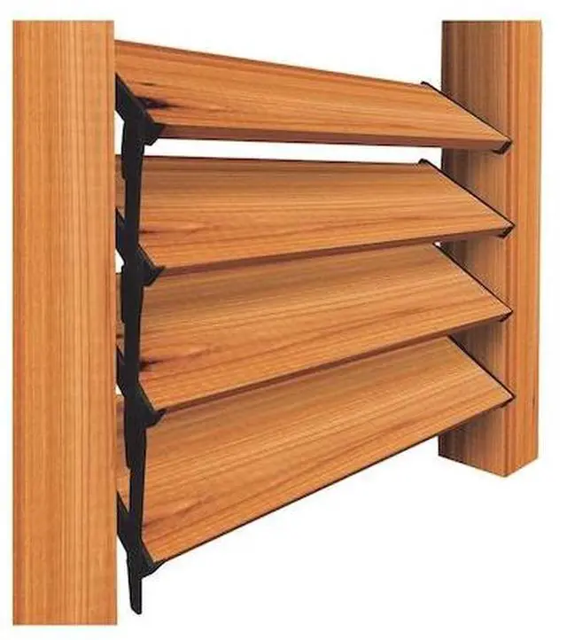 Alt view image 19 of 20 - Nuvo Iron Louver Blinds & Shutter System - Hardware Kit - LSB48