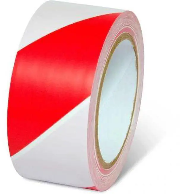 Main image of GLOBAL INDUSTRIAL 670651RW Vinyl Red/White, 2 in W x 108 in L, 5 Thick