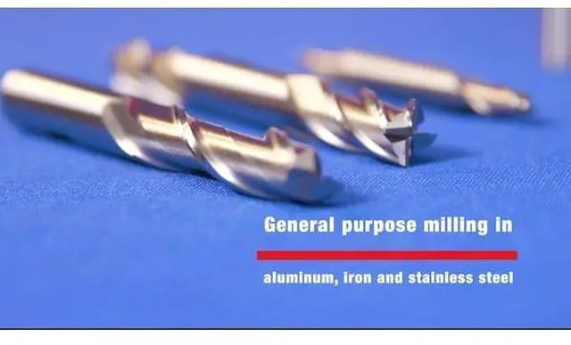 Alt view image 4 of 4 - Drill America DWCF Series High-Speed Steel End Mill, Polished Finish, 4 Flute, Square End, 1" Cutting Length, 3/16" Cutting Diameter, 3-3/8" Length, 3/16" Shank (Pack of 1)