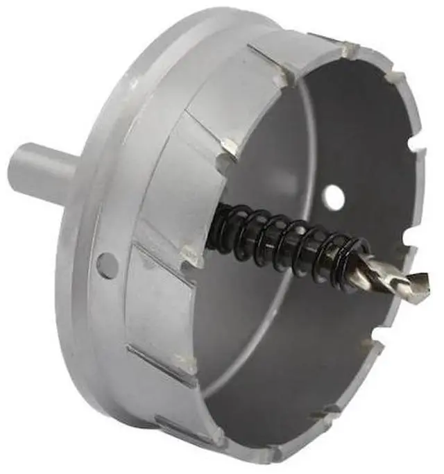 Alt view image 5 of 12 - Drill America CTH3812 Carbide-Tipped CTH 3-13/16" Carbide Tipped Hole Cutter, 1" Depth of Cut