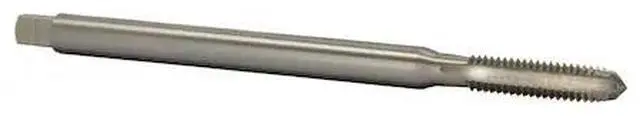 Alt view image 3 of 4 - Drill America DWTET Series Qualtech High-Speed Steel Extension Pulley Tap, Uncoated (Bright) Finish, Round with Square End Shank, Plug Chamfer, #6-32 UNC, 6" Length (Pack of 1)