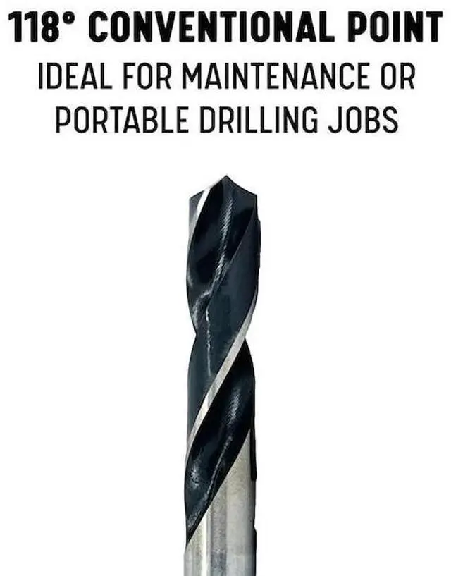 Alt view image 6 of 11 - Drill America 3/4in HSS Reduced Shank Drill Bit x 3/8in Shank