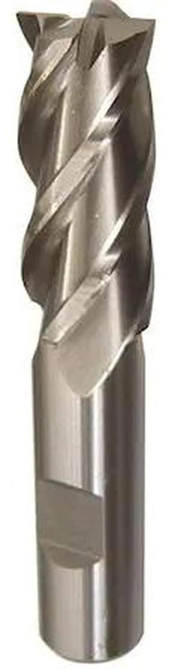 Alt view image 2 of 6 - Drill America DWCF Series High-Speed Steel End Mill, Polished Finish, 4 Flute, Square End, 2" Cutting Length, 1 1/4" Cutting Diameter, 4-1/2" Length, 1" Shank (Pack of 1)