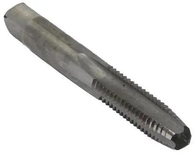 Alt view image 3 of 9 - Drill America DWTST3/8-32P Qualtech High-Speed Steel Right Hand Threading Tap, Uncoated (Bright) Finish, Round with Square End Shank, Plug Chamfer, 3/8"-32" Size