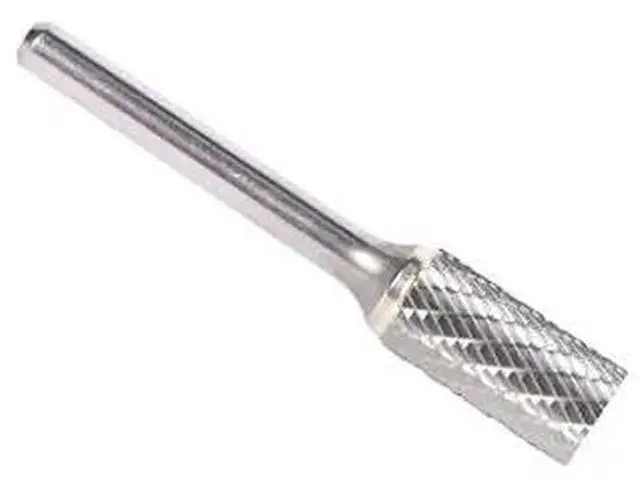 Alt view image 2 of 10 - Drill America DUL Series Solid Carbide Bur, Double Cut, SA5 Cylindrical, 1/4" Shank, 1/2" Head Diameter, 1" Cutting Length (Pack of 1)
