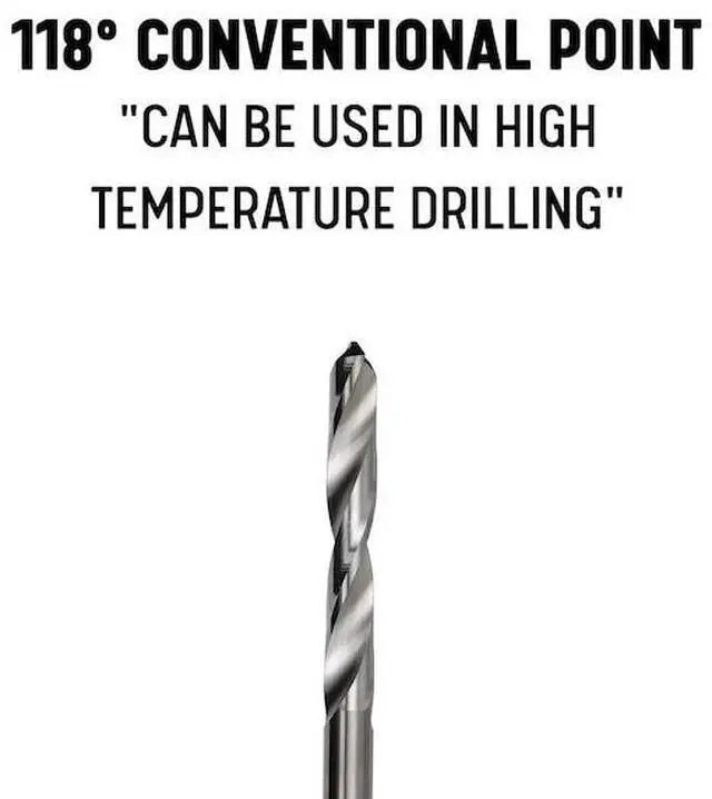 Alt view image 8 of 12 - Drill America DMOD1/4 1/4" Solid Carbide Drill Bit