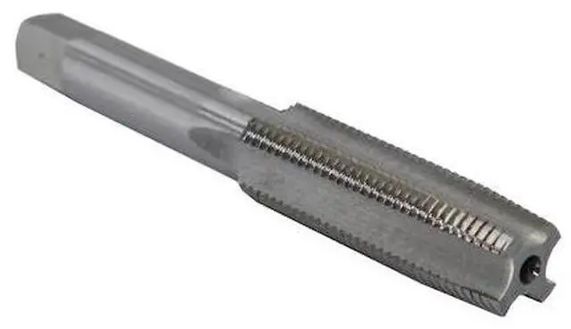 Alt view image 2 of 8 - Drill America T/A Series High-Speed Steel Hand Threading Tap, Uncoated (Bright) Finish, Round with Square End Shank, Taper Chamfer, 5/8"-18 Size (Pack of 1)