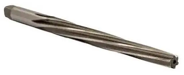 Alt view image 3 of 6 - Drill America DWRRTPS Series Qualtech High-Speed Steel Taper Pin Reamer, Round with Square End, Spiral Flute, Uncoated (Bright) Finish, #2/0 Size (Pack of 1)