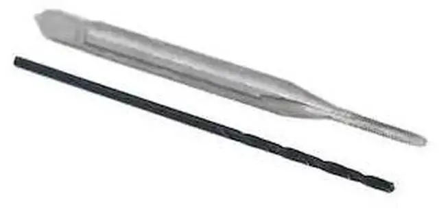 Alt view image 2 of 12 - Drill America m1.6 X .35 HSS Plug Tap and matching 1.25mm HSS Drill Bit in plastic pouch.