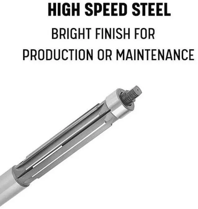 Alt view image 2 of 2 - DRILL AMERICA DWRRETS17/32 17/32" HSS Taper Shank Machine Expansion Reamer