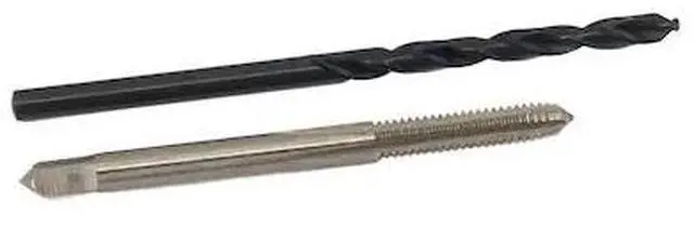 Main image of DRILL AMERICA POUFS8-40 No 8-40 UNS HSS Plug Tap and No 28 HSS Drill Bit Kit