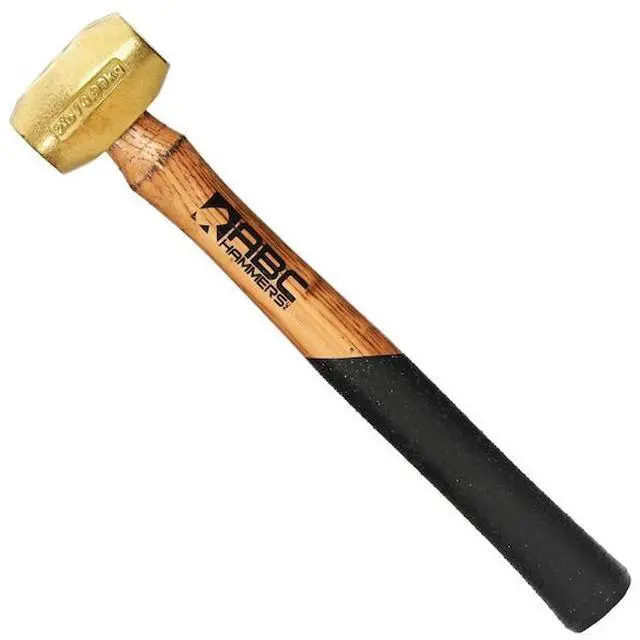 Alt view image 5 of 8 - ABC Hammers ABC2BW 2 Lb. Brass Hammer With 15 In. Wood Handle
