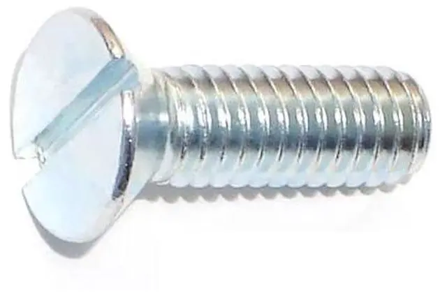 Main image of MIDWEST FASTENER 60322 5/16"-18 x 1 in Slotted Flat Machine Screw, Zinc Plated