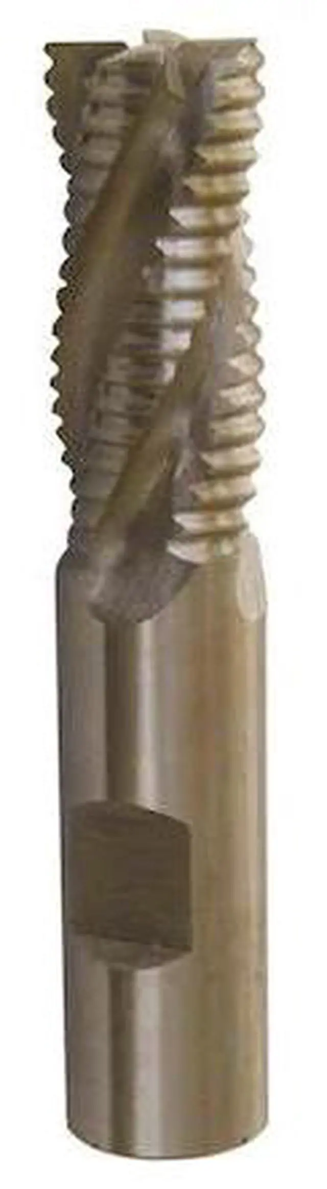 Alt view image 2 of 4 - Drill America DWC Series Cobalt Steel End Mill, Polished Finish, Square End, 2" Cutting Length, 2" Cutting Diameter, 4-1/2" Length, 1-1/4" Shank (Pack of 1)