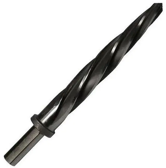 Alt view image 2 of 5 - Drill America DWRRBSS7/16 DWRRB Series Qualtech  Bridge Reamer, Spiral Flute, Round Shank, Uncoated (Bright) Finish, Right Hand, High Speed Steel, 7/16" Size