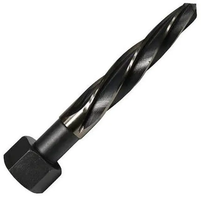 Alt view image 2 of 6 - Drill America DWRRB Series Qualtech High-Speed Steel Bridge Reamer, Spiral Flute, Hex Shank, Uncoated (Bright) Finish, 15/16" Size (Pack of 1)