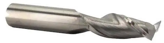 Alt view image 3 of 4 - Drill America MMO1/8-2FSE Solid Carbide End Mill, Polished Finish, 2 Flute, Square End, 1/2" Cutting Length, 1/8" Cutting Diameter, 1-1/2" Length, 1/8" Shank (Pack of 1)