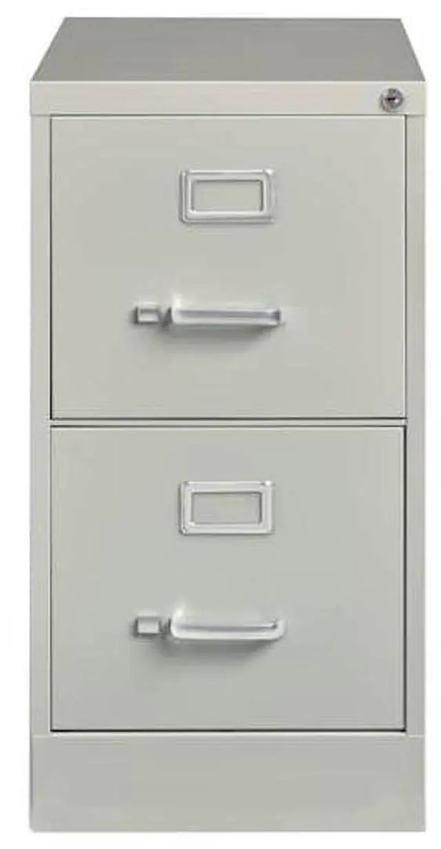Alt view image 5 of 8 - Hirsh 25-in Deep 2 Drawer, Letter Width, Vertical File Cabinet, Light Gray