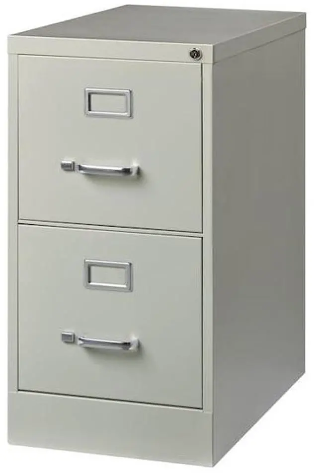Alt view image 4 of 8 - Hirsh 25-in Deep 2 Drawer, Letter Width, Vertical File Cabinet, Light Gray
