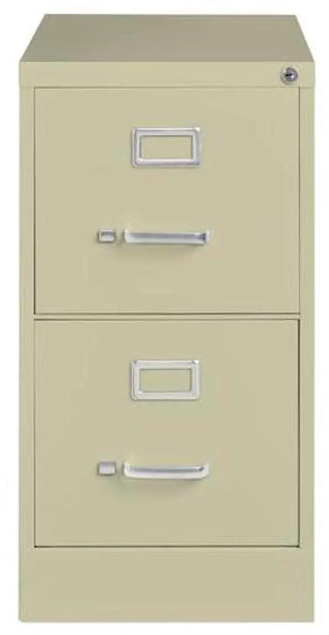 Alt view image 6 of 8 - Hirsh 25-in Deep 2 Drawer, Letter Width, Vertical File Cabinet, Putty