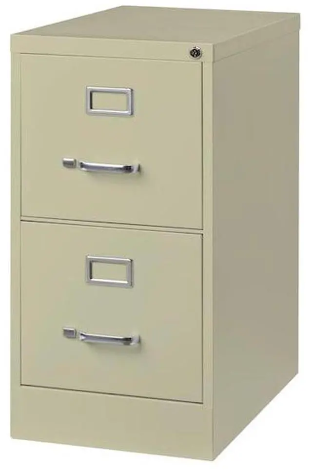 Alt view image 8 of 8 - Hirsh 25-in Deep 2 Drawer, Letter Width, Vertical File Cabinet, Putty