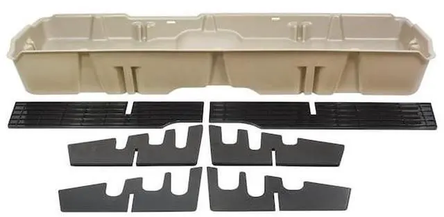 Alt view image 9 of 9 - DU-HA Under Seat Storage Fits 07-13 Chevrolet/GMC Silverado/Sierra Light Duty & 07-14 Heavy Duty Crew Cab, Tan, Part #10044