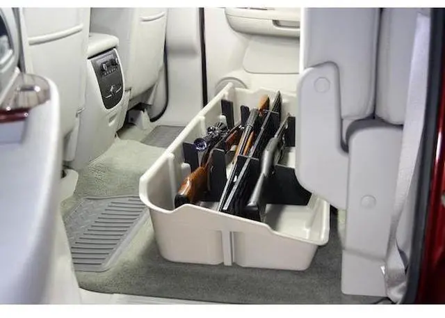 Alt view image 6 of 9 - DU-HA Under Seat Storage Fits 07-13 Chevrolet/GMC Silverado/Sierra Light Duty & 07-14 Heavy Duty Crew Cab, Tan, Part #10044