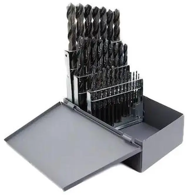 Main image of DRILL AMERICA DWD29J-SP-SET 29 Piece HSS Black Oxide Jobber Length Split Point