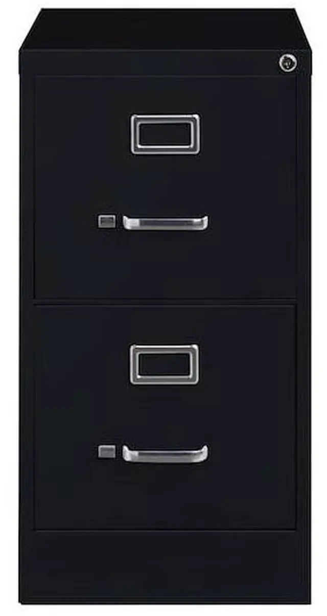 Alt view image 8 of 8 - 15 x 22 x 28.38 2-Drawer 22" Deep Verticals Series Vertical File Cabinet, Black