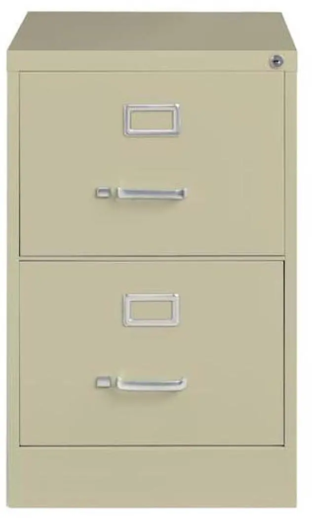 Alt view image 7 of 7 - Hirsh 25-in Deep 2 Drawer, Legal Width, Vertical File Cabinet, Putty