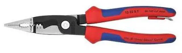 Alt view image 2 of 3 - Knipex Chain Nose Plier  Tool Steel  13 82 8 T BKA