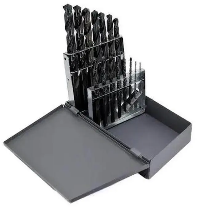 Main image of DRILL AMERICA DWD15J-TN-SET 15 Piece Tin Coated Jobber Length Drill Bit Set,