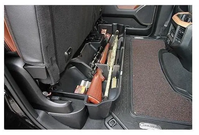 Alt view image 16 of 16 - DU-HA 30100 Underseat Gun Storage System for 19-21 Dodge Ram 1500 Crew Cabs