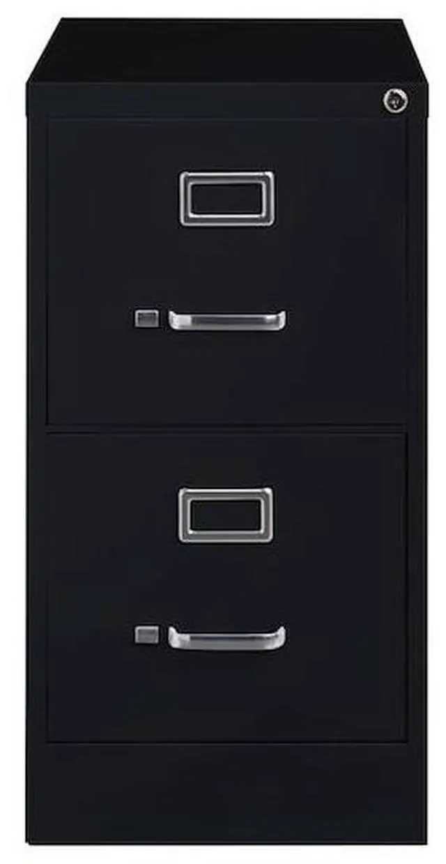 Alt view image 5 of 8 - Hirsh 26.5-in Deep 2 Drawer, Letter Width, Vertical File Cabinet, Black