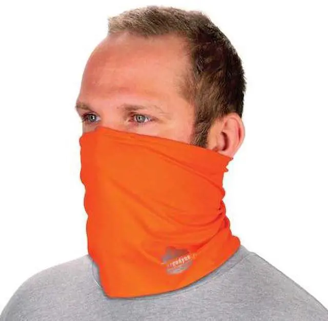 Alt view image 2 of 8 - Ergodyne Chill-Its Cooling High Visibility Sweatband Orange Large/Extra-Large (42147)