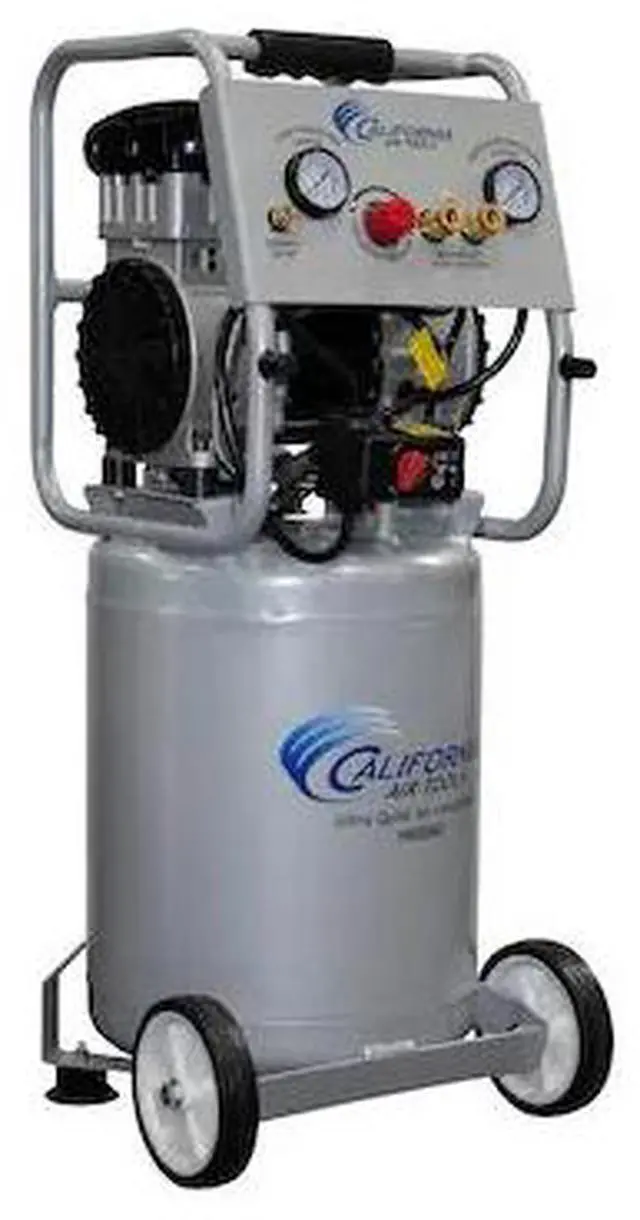 Alt view image 6 of 9 - California Air Tools 10020AC Ultra Quiet  & Oil-Free  2.0 Hp, 10.0 Gal. Aluminum Tank Air Compressor