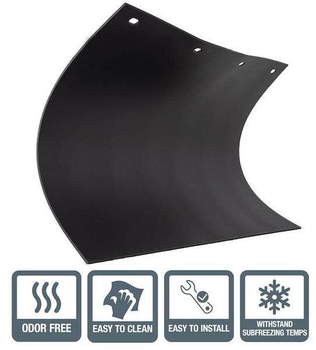 Alt view image 3 of 5 - Buyers Products Polymer Mud Flaps - Pair, 24in.W x 36in.L, Black, Model Number RC36PPB