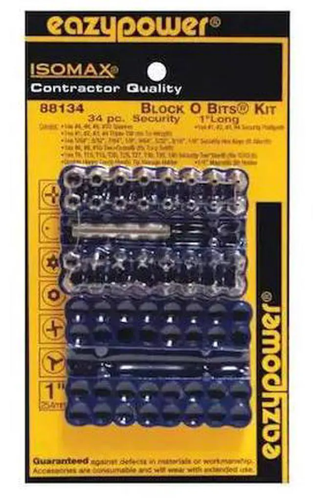 Main image of EAZYPOWER 88134 Security Bits Kit, 34 pcs.