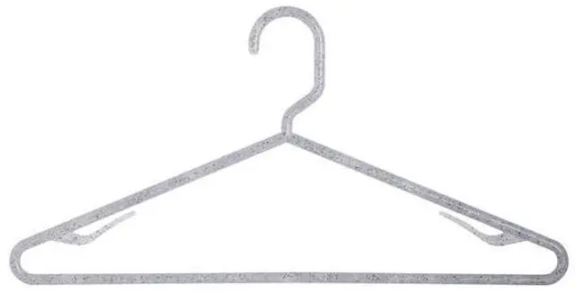 Alt view image 2 of 3 - SIMPLIFY 26104-GREY Granite Look Design Hangers in Grey, 10PK