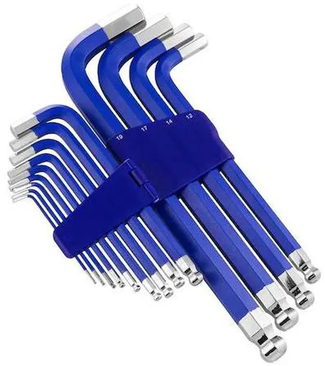 Main image of POWERBUILT 941642 13Pcs Metric Long Ball Point Hex Key Wrench