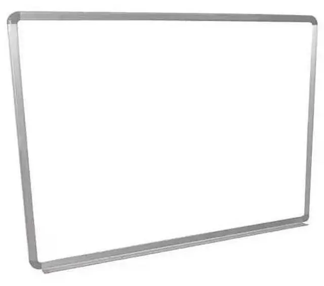 Alt view image 11 of 14 - Luxor WB4836W Wall-Mounted Magnetic Whiteboard - 48" x 36" - White Surface, Silver Aluminum Frame