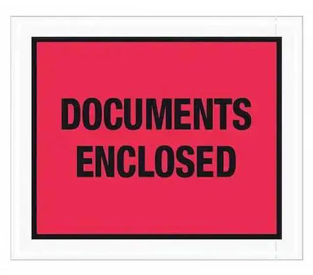 Alt view image 2 of 2 - Tape Logic PL437 10 x 12 in. 2 Mil Poly Red Documents Enclosed Envelopes