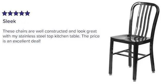 Alt view image 7 of 20 - Commercial Grade Black Metal Indoor-Outdoor Chair