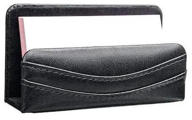 Main image of DACASSO AG-1007 Classic Black Leather Business Card Holder