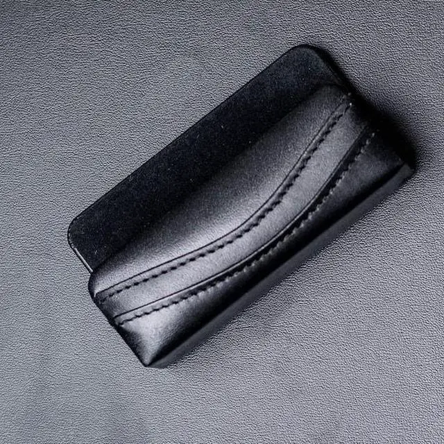 Alt view image 7 of 7 - DACASSO AG-1007 Classic Black Leather Business Card Holder