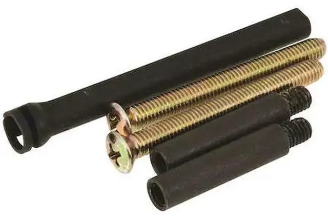 Main image of KWIKSET 86129-3 660 Thick Door Pack, Bright Polished Brass