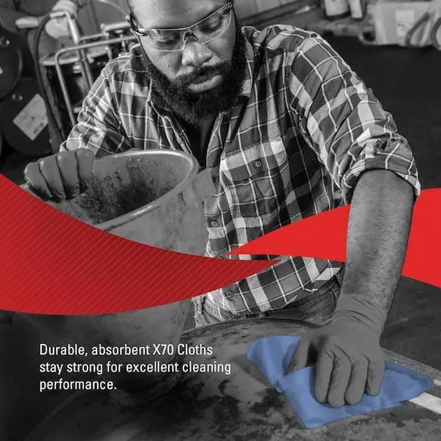 Alt view image 13 of 14 - Wypall X70 Workhorse Rags Blue 10/100