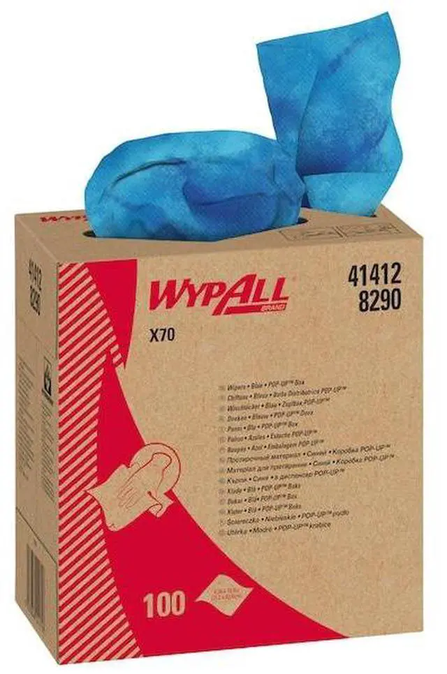 Alt view image 14 of 14 - Wypall X70 Workhorse Rags Blue 10/100
